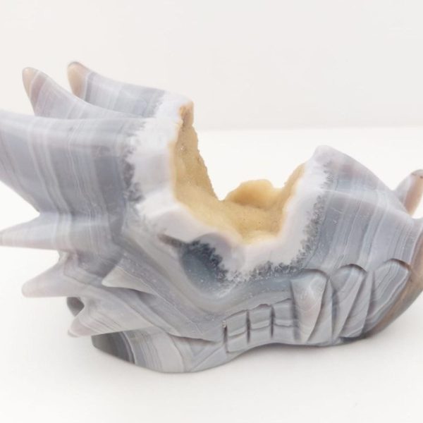 Polished Agate Shell with Natural Geode Core
